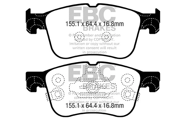 Brake Pad Set, disc brake (DP22372)