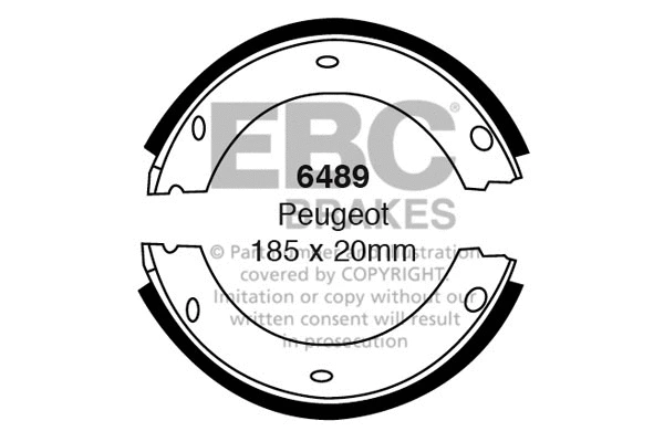 Brake Shoe Set (6489)