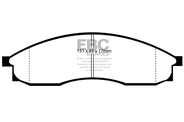 Brake Pad Set, disc brake (DP1046)