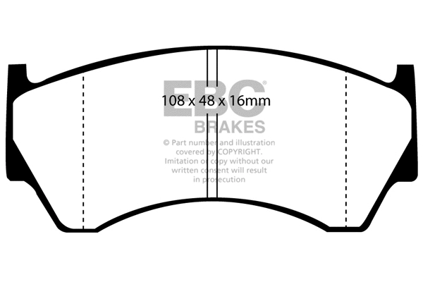 Brake Pad Set, disc brake (DP1044)