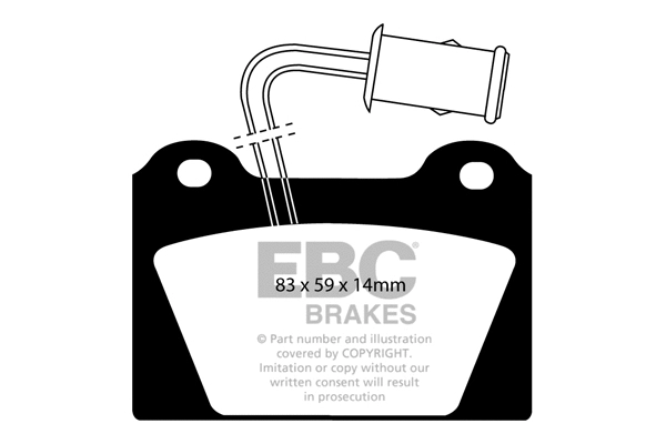 Brake Pad Set, disc brake (DP398)
