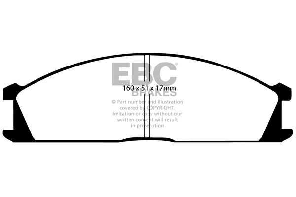 Brake Pad Set, disc brake (DP2691)