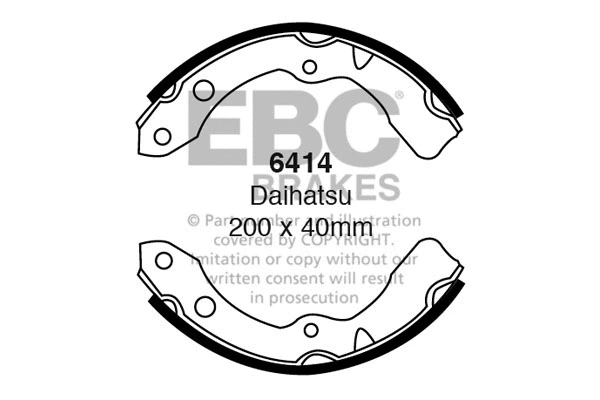 Brake Shoe Set (6414)