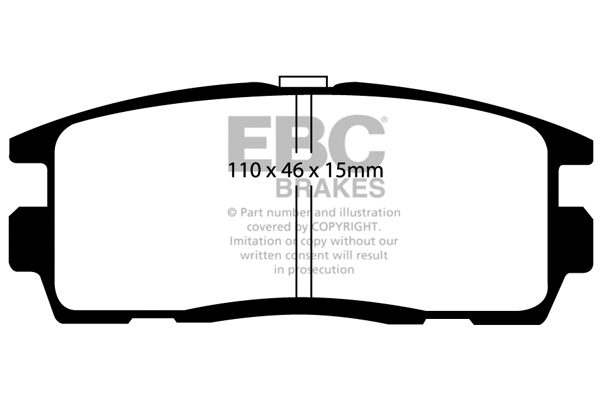 Brake Pad Set, disc brake (DP1797)