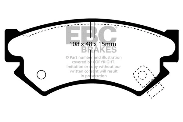Brake Pad Set, disc brake (DP822)