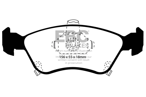Brake Pad Set, disc brake (DP1171)