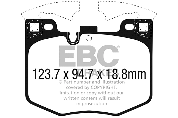 Brake Pad Set, disc brake (DPX2302)
