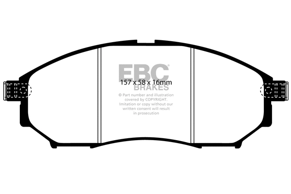 Brake Pad Set, disc brake (DP1671)