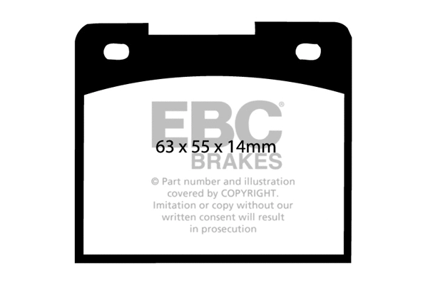 Brake Pad Set, disc brake (DP114)