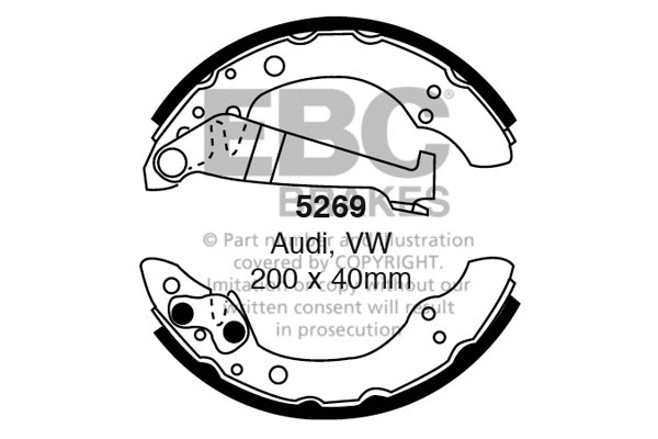 Brake Shoe Set (5269)