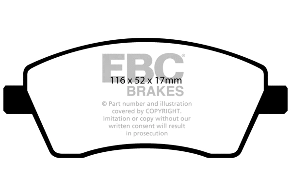 Brake Pad Set, disc brake (DP1485)