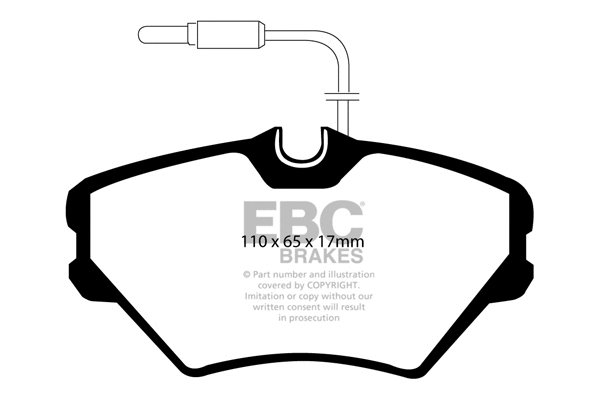 Brake Pad Set, disc brake (DP980)