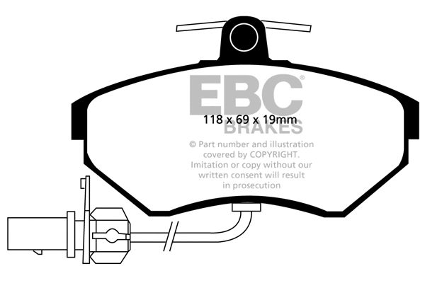 Brake Pad Set, disc brake (DP1351)