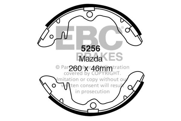 Brake Shoe Set (5256)