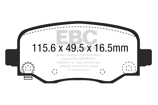 Brake Pad Set, disc brake (DP63031)
