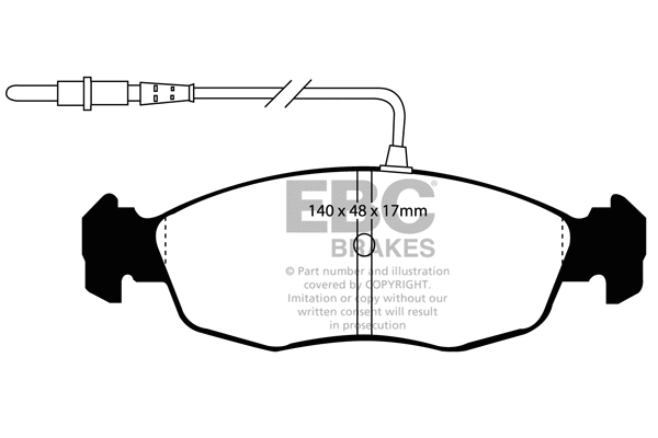 Brake Pad Set, disc brake (DP2948)