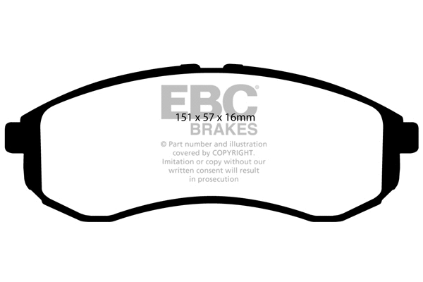 Brake Pad Set, disc brake (DP1481)
