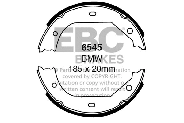 Brake Shoe Set (6545)