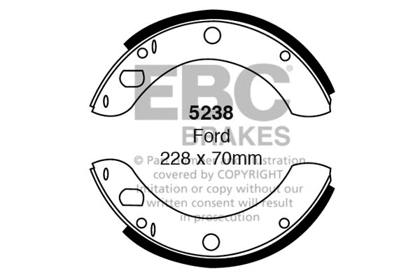 Brake Shoe Set (5238)