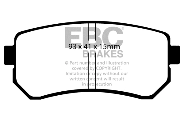 Brake Pad Set, disc brake (DP41769R)