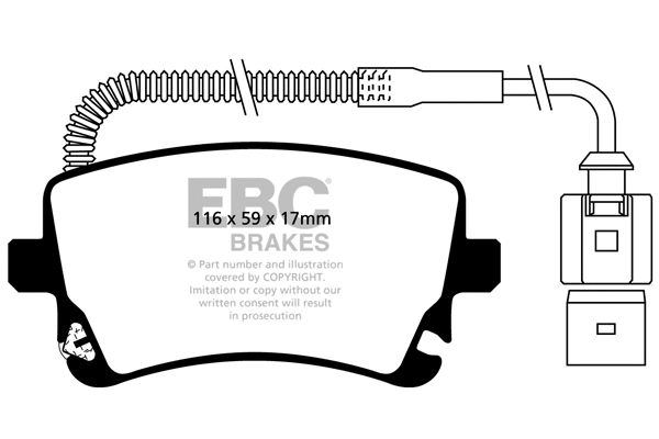 High Performance Brake Pad Set (DP81470RP1)