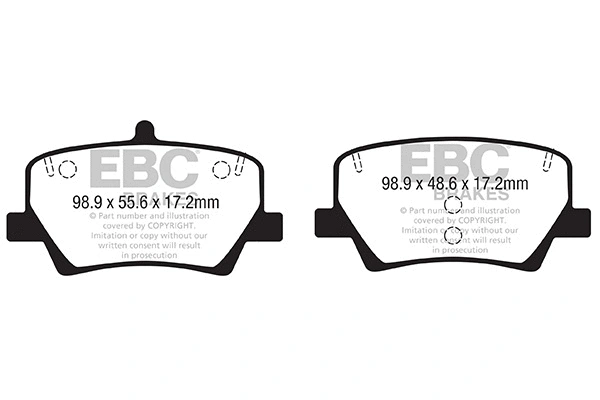 Brake Pad Set, disc brake (DPX2366)