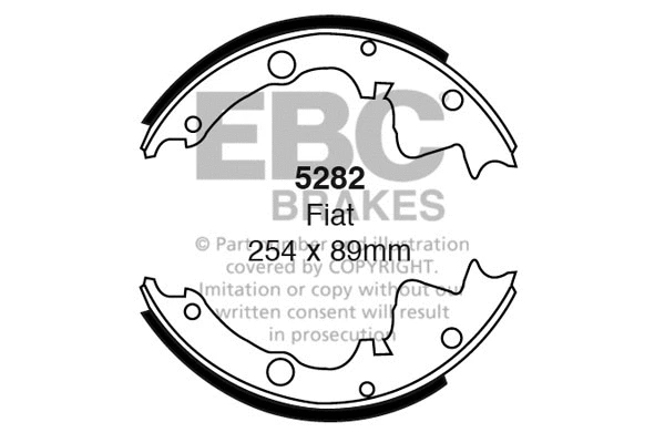 Brake Shoe Set (5282)