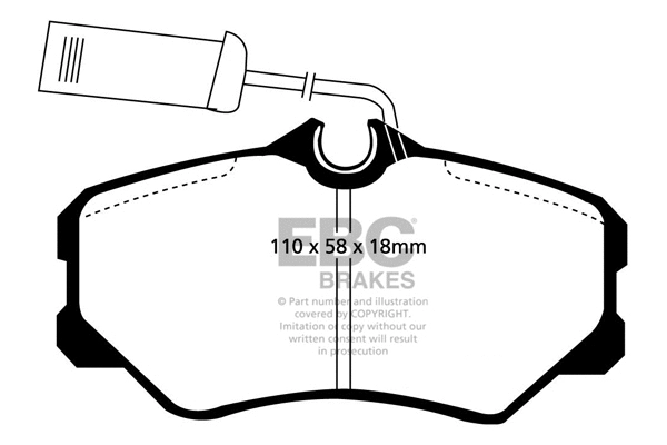 Brake Pad Set, disc brake (DP820/2)
