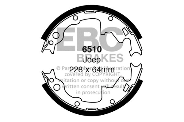 Brake Shoe Set (6510)
