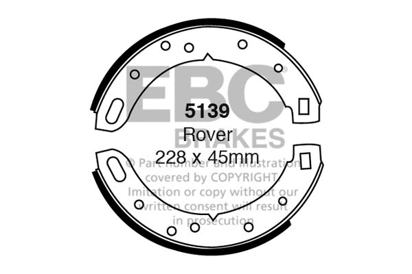 Brake Shoe Set (5139)