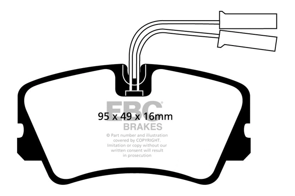 Brake Pad Set, disc brake (DP717)