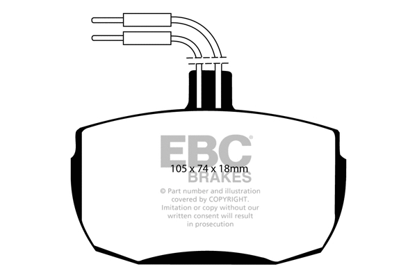 Brake Pad Set, disc brake (DP472)