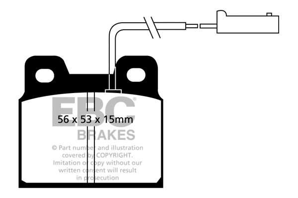 Brake Pad Set, disc brake (DP916)