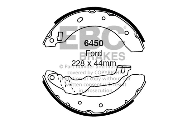 Brake Shoe Set (6450)