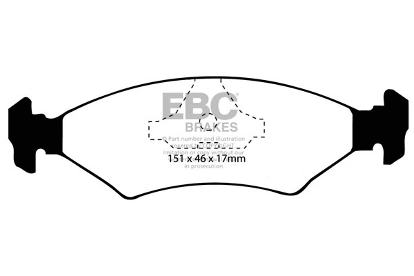 Brake Pad Set, disc brake (DP2415)