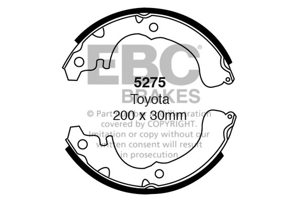 Brake Shoe Set (5275)