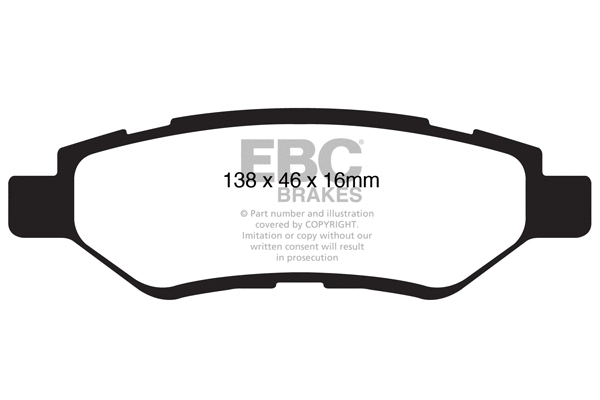 Brake Pad Set, disc brake (DP1829)