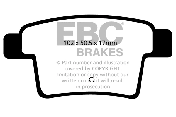 Brake Pad Set, disc brake (DP1967)