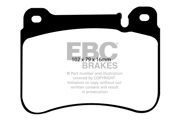 Brake Pad Set, disc brake (DP1590)