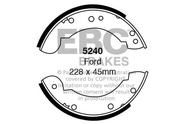 Brake Shoe Set (5240)