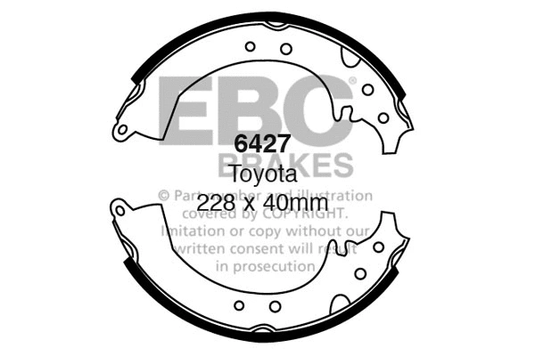 Brake Shoe Set (6427)