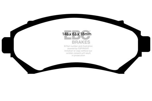 Brake Pad Set, disc brake (DP1100)