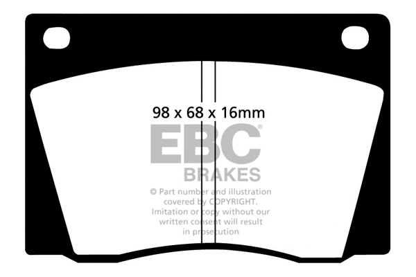 Brake Pad Set, disc brake (DP108)