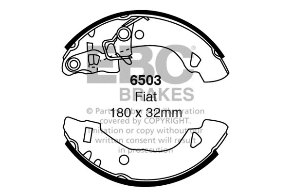 Brake Shoe Set (6503)