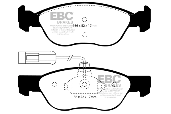 Brake Pad Set, disc brake (DP1060)