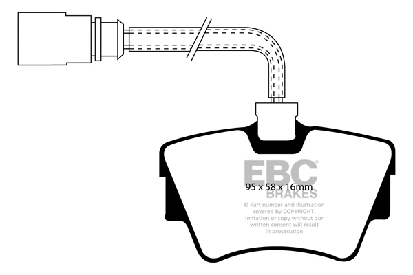 Brake Pad Set, disc brake (DP1285)