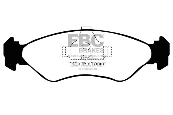 Brake Pad Set, disc brake (DP2769)