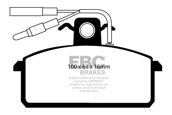 Brake Pad Set, disc brake (DP410/2)