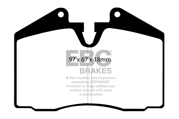 Brake Pad Set, disc brake (DP3612C)