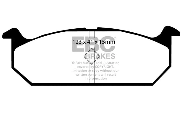 Brake Pad Set, disc brake (DP613)